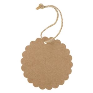 ETIQUETA KRAFT FESTONEADA "BETSY" (1 PACK 100 UD) - Image 6