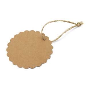 ETIQUETA KRAFT FESTONEADA "BETSY" (1 PACK 100 UD) - Image 5