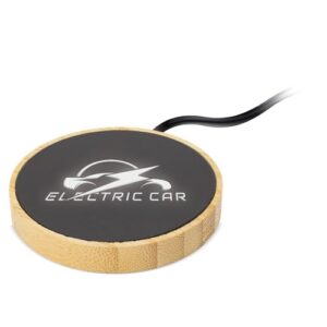 CARREGADOR SEM FIO DE BAMBU "NOVAX" - Image 5