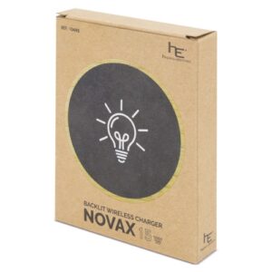 CARREGADOR SEM FIO DE BAMBU "NOVAX" - Image 4