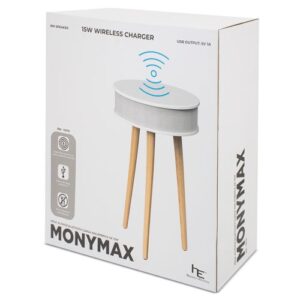 Mesa com coluna Bluetooth e carregamento sem fios "MONYMAX" - Image 3