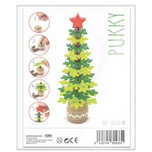 ÁRVORE DE NATAL EM RPET E MADEIRA RECICLADA "PUKKY" - Image 9