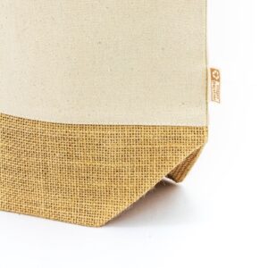 BOLSA DE ALGODÃO E JUTA "MISHA" - Image 3