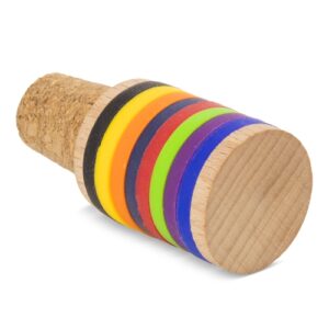 Rolha em cortiça e madeira com argolas de identificação para taças “TRIANA” - Image 8