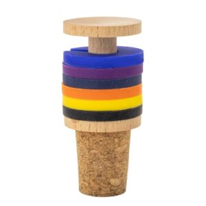 Rolha em cortiça e madeira com argolas de identificação para taças “TRIANA” - Image 6