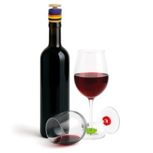 Rolha em cortiça e madeira com argolas de identificação para taças “TRIANA” - Image 3