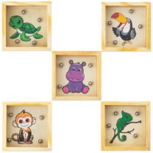 SET DE 5 LABIRINTOS EM MADEIRA "JUNGLE" - Image 3