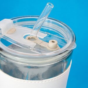 COPO DE 450 ML COM CANUDO DE VIDRO "DELICATESSEN" - Image 5