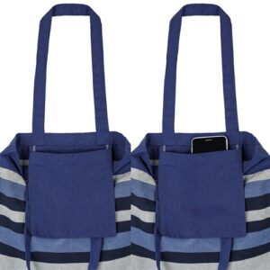 SACO LISTRADO DE ALGODÃO RECICLADO "TRINITY" - Image 3