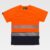 Laranja Fluorescente+Azul Marinho