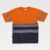 Azul Marinho+Laranja Fluorescente