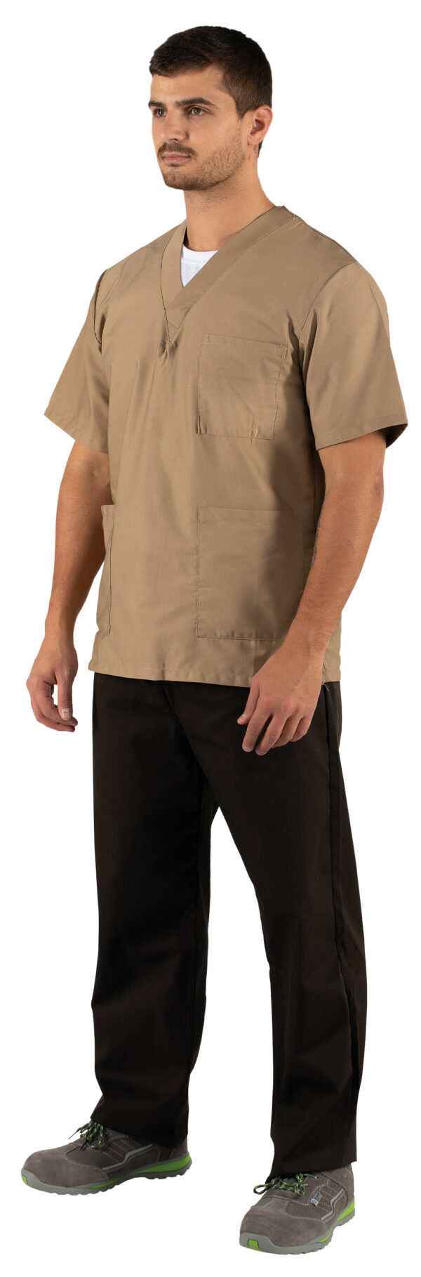 Vintage wood background with peeling paint.